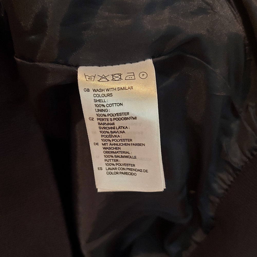 H&M mens blue bomber jacket L 42R - Picture 7 of 7